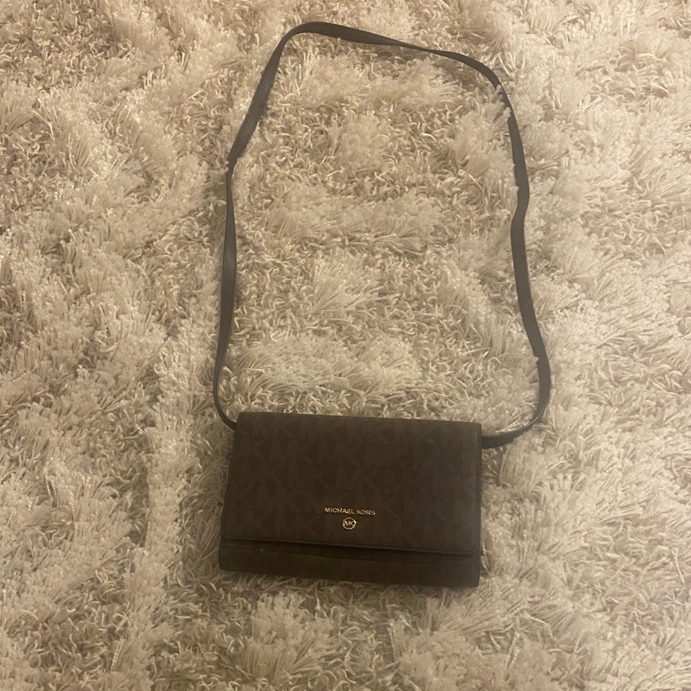 Michael Kors Dark Brown Crossbody Bag